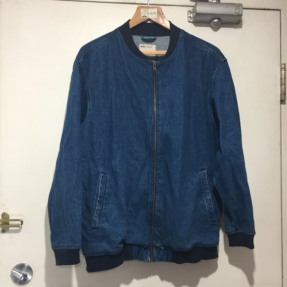 OSOS DENIM BOMBER TALL JACKETS SIZE 6 - Picture 4 of 12
